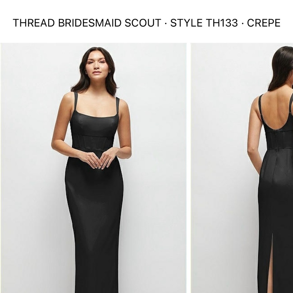 Dessy Collection Black Maxi Dress